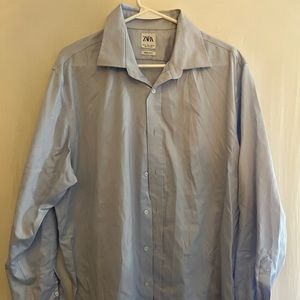 Zara formal light blue button down